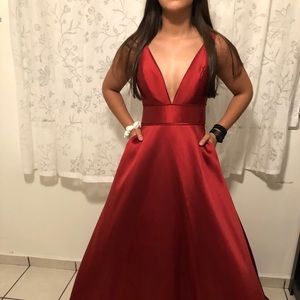 Red prom dress